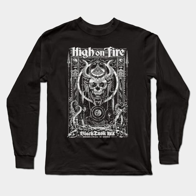 High On Fire Long Sleeve T-Shirt by CosmicAngerDesign